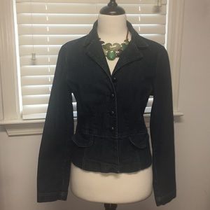Flirty Blue Denim Blazer Jacket